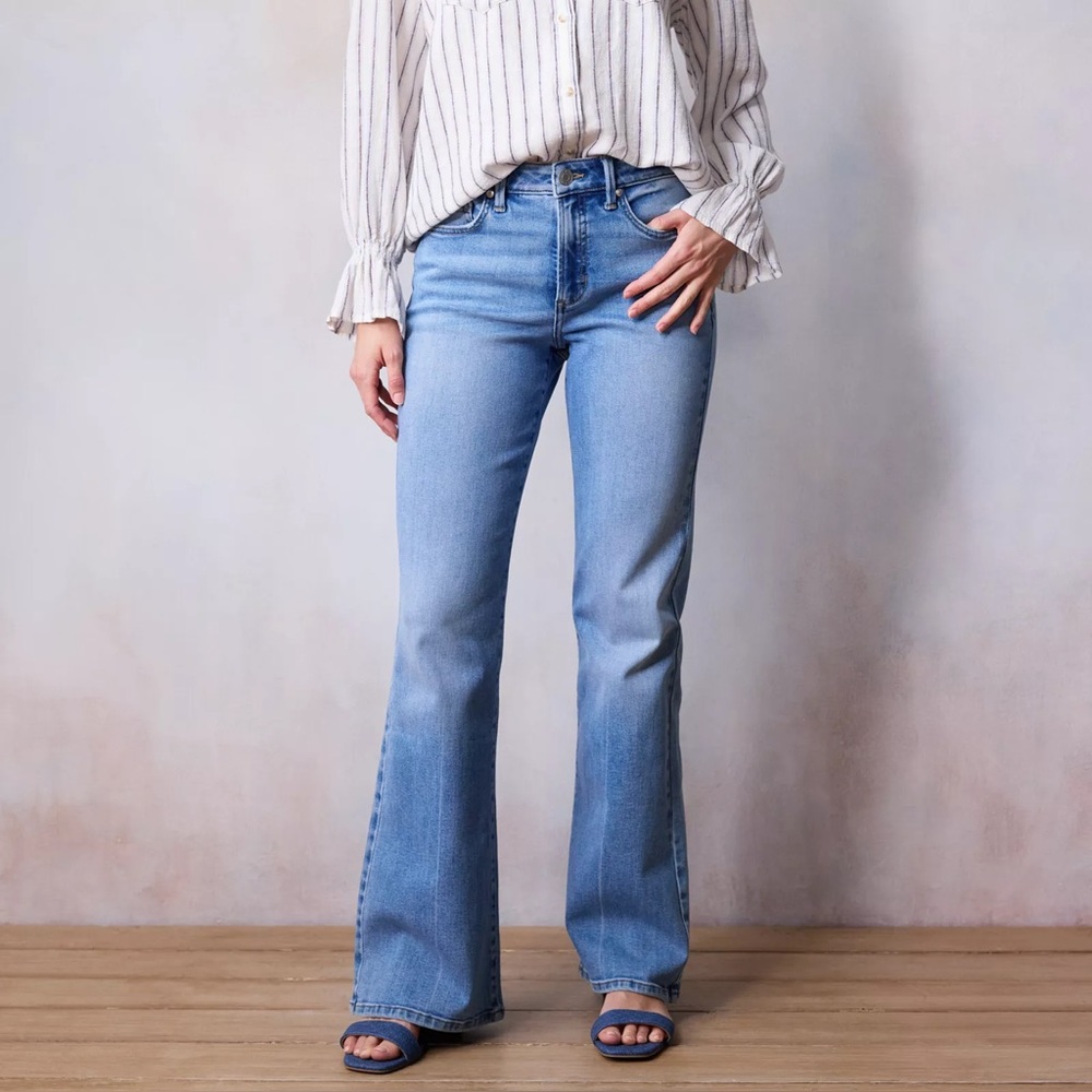 LC Lauren Conrad Light Blue Denim Pants | Streachy
